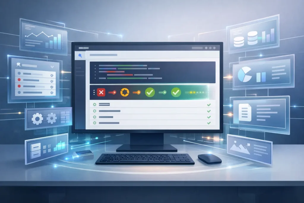 Google Jules SWE Agent automating CI fixes with MCP integrations in a modern software development workflow.