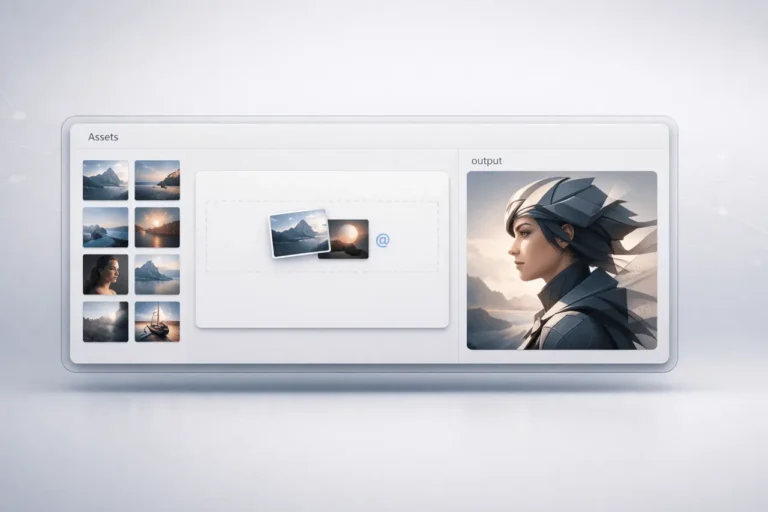 Flow update interface showing Nano Banana 2 integration and improved asset grid tools for AI image generation.
