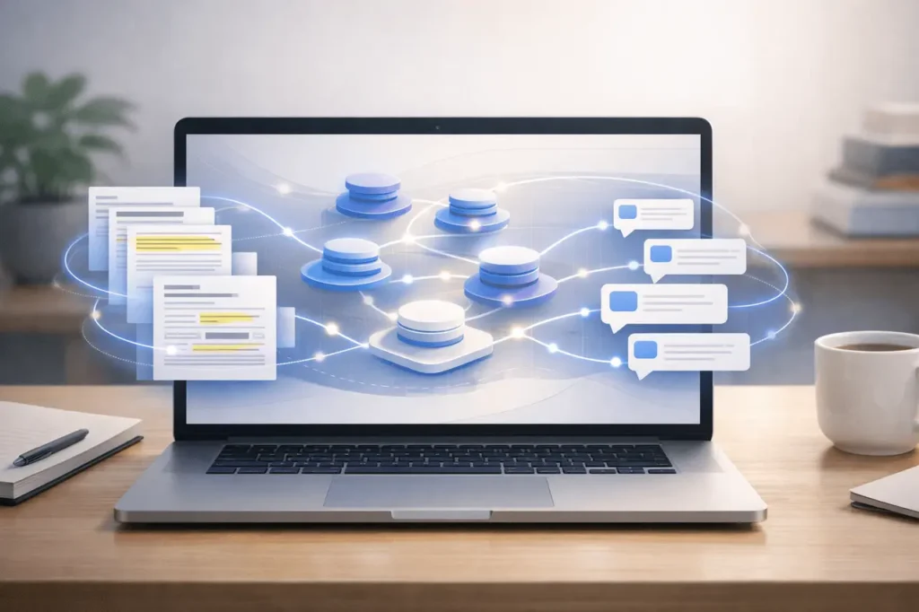 Google NotebookLM Personal Intelligence concept showing an AI research assistant learning from past conversations to deliver contextual insights and smarter note-taking support.
