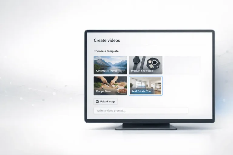 Veo 3.1 templates interface inside the Gemini app showing AI video creation workflow.